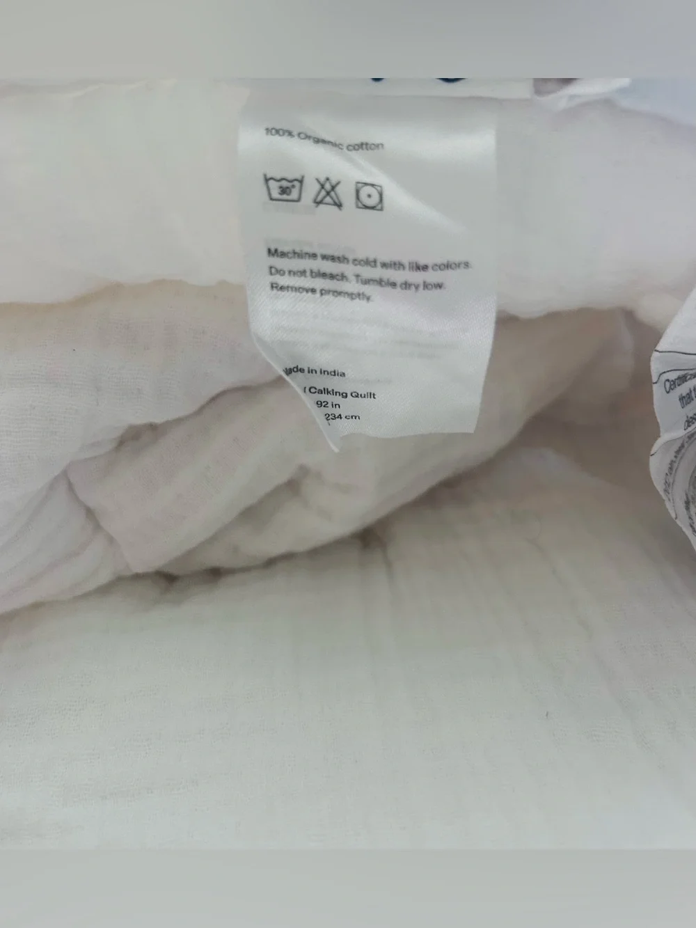 NWT Quince Organic Cotton Gauze Dream Quilt in White!